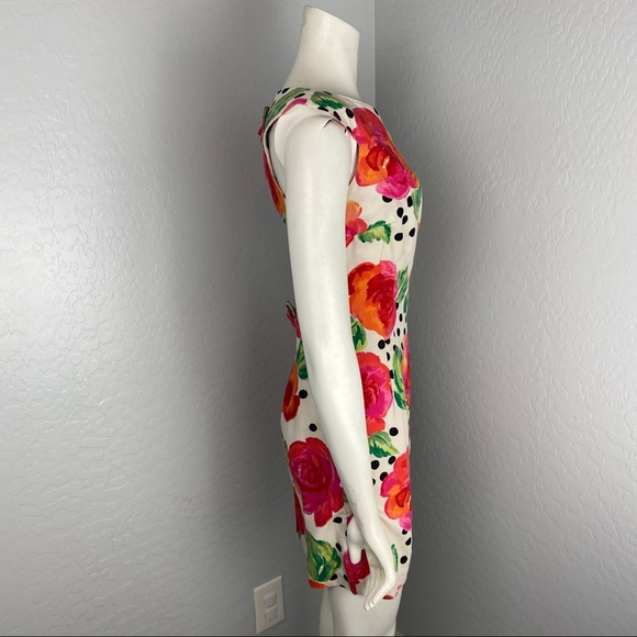 Geary Roark Kamisato Floral Dot Back Cut Out Dress - Picture 3 of 8